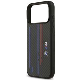 BMW M Kevlar Lines &amp; Logo MagSafe Case for iPhone 17 Pro Max - Black - Apple Cases - Cases - Techbox