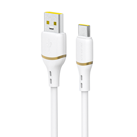 Dudao L25T USB-A - USB-C Silicone Cable 5A 1m - White - Cables & Adapters - Cables & Accessories - Techbox