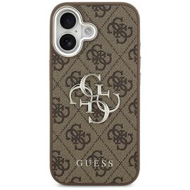 Guess 4G Big 4G Classic Logo case for iPhone 17 - brown and silver | Techbox