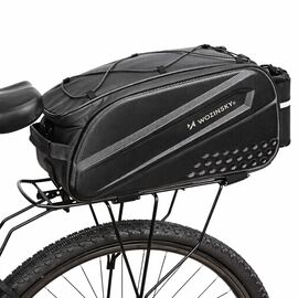 Wozinsky Bike Trunk Bag with Long Strap and Expandable Side Pockets - Black - Smartphone Holders - Smartphones - Techbox