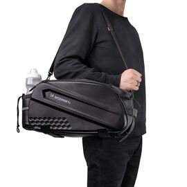 Wozinsky Bike Trunk Bag with Long Strap and Expandable Side Pockets - Black - Smartphone Holders - Smartphones - Techbox
