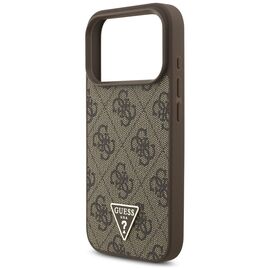 Guess 4G Strap Triangle Logo MagSafe case for iPhone 17 Pro - brown - Apple Cases - Cases - Techbox