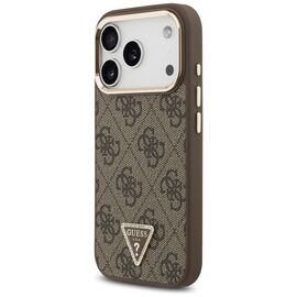 Guess 4G Triangle Logo MagSafe Case for iPhone 17 Pro - Brown and Gold - Apple Cases - Cases - Techbox