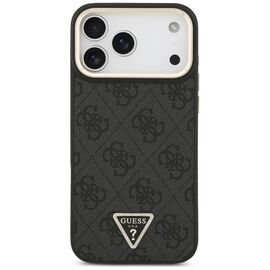 Guess 4G Triangle Logo MagSafe Case for iPhone 17 Pro Max - Black and Gold - Apple Cases - Cases - Techbox