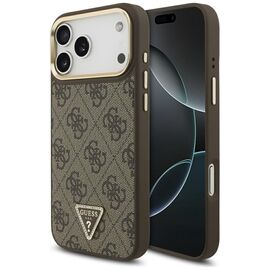 Guess 4G Triangle Logo MagSafe Case for iPhone 17 Pro Max - Brown &amp; Gold - Apple Cases - Cases - Techbox