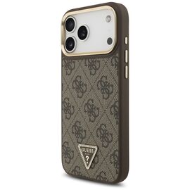 Guess 4G Triangle Logo MagSafe Case for iPhone 17 Pro Max - Brown &amp; Gold - Apple Cases - Cases - Techbox