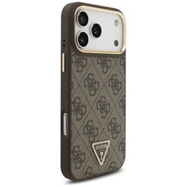 Guess 4G Triangle Logo MagSafe Case for iPhone 17 Pro Max - Brown &amp; Gold - Apple Cases - Cases - Techbox