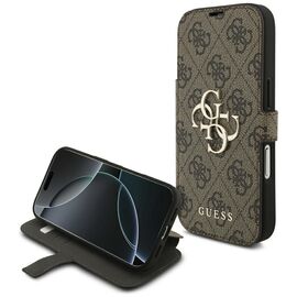 Guess Book 4G Metal Logo Case for iPhone 17 Pro - Brown | Techbox