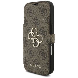 Guess Book 4G Metal Logo Case for iPhone 17 Pro - Brown | Techbox