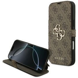 Guess Book 4G Metal Logo Case for iPhone 17 Pro Max - Brown | Techbox