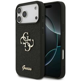 Guess Fixed Glitter Big 4G case for iPhone 17 Pro Max - black | Techbox