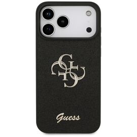 Guess Fixed Glitter Big 4G case for iPhone 17 Pro Max - black | Techbox