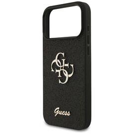 Guess Fixed Glitter Big 4G case for iPhone 17 Pro Max - black | Techbox