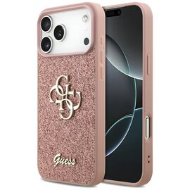 Guess Fixed Glitter Big 4G Case for iPhone 17 Pro Max - Pink | Techbox