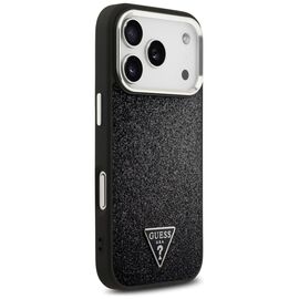 Guess Glitter Triangle Logo MagSafe Case for iPhone 17 Pro - Black - Apple Cases - Cases - Techbox