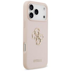 Guess Grained Big 4G &amp; Classic Logo Case for iPhone 17 Pro Max - Pink | Techbox