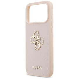 Guess Grained Big 4G &amp; Classic Logo Case for iPhone 17 Pro Max - Pink | Techbox