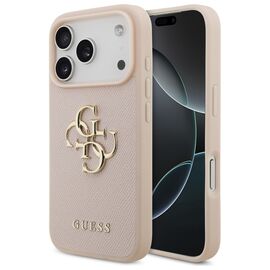 Guess Grained Big 4G &amp; Classic Logo iPhone 17 Pro Case - Pink - Uncategorized Cases (2) - Cases - Techbox