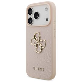 Guess Grained Big 4G &amp; Classic Logo iPhone 17 Pro Case - Pink - Uncategorized Cases (2) - Cases - Techbox