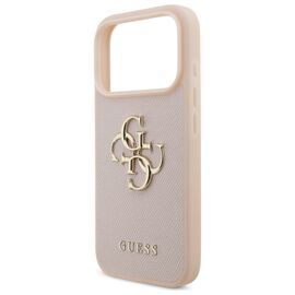 Guess Grained Big 4G &amp; Classic Logo iPhone 17 Pro Case - Pink - Uncategorized Cases (2) - Cases - Techbox