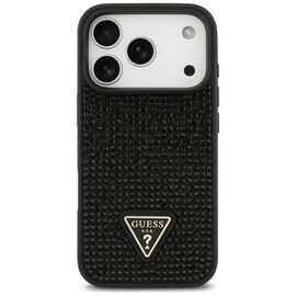 Guess Rhinestone Triangle Logo Case for iPhone 17 Pro - Black - Uncategorized Cases (2) - Cases - Techbox