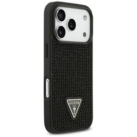 Guess Rhinestone Triangle Logo Case for iPhone 17 Pro - Black - Uncategorized Cases (2) - Cases - Techbox
