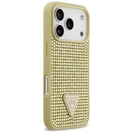 Guess Rhinestone Triangle Logo iPhone 17 Pro Case - Gold - Uncategorized Cases (2) - Cases - Techbox