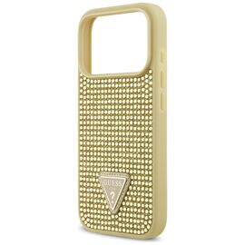 Guess Rhinestone Triangle Logo iPhone 17 Pro Case - Gold - Uncategorized Cases (2) - Cases - Techbox