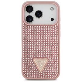 Guess Rhinestone Triangle Logo iPhone 17 Pro Case - Pink - Uncategorized Cases (2) - Cases - Techbox
