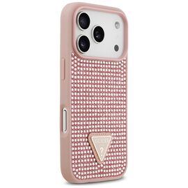 Guess Rhinestone Triangle Logo iPhone 17 Pro Case - Pink - Uncategorized Cases (2) - Cases - Techbox
