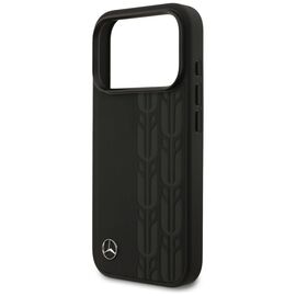 Mercedes Leather Laurel Leaves MagSafe Case for iPhone 17 Pro - Black | Techbox