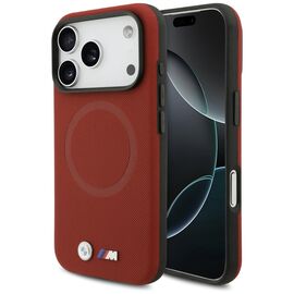 BMW M FW Metal Logo MagSafe Case for iPhone 17 Pro - Red | Techbox