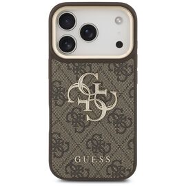 Guess 4G Big 4G Classic Logo Big Strap Metal Buttons Case for iPhone 17 Pro - Brown - Uncategorized Cases (2) - Cases - Techbox