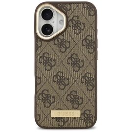 Guess 4G Logo Plate MagSafe case for iPhone 17 - brown - Uncategorized Cases (2) - Cases - Techbox