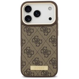 Guess 4G Logo Plate MagSafe case for iPhone 17 Pro - brown | Techbox