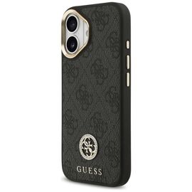 Guess 4G Strass Logo &amp; Big Strap Metal Buttons MagSafe Case for iPhone 17 - Black - Apple Cases - Cases - Techbox