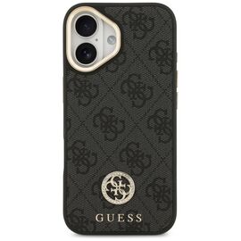 Guess 4G Strass Logo &amp; Big Strap Metal Buttons MagSafe Case for iPhone 17 - Black - Apple Cases - Cases - Techbox