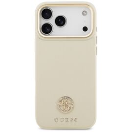 Guess Grained Strass Logo MagSafe case for iPhone 17 Pro Max - beige | Techbox