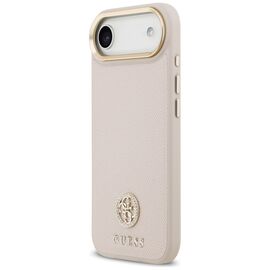 Guess Grained Strass Logo MagSafe iPhone Air Case - Pink - Uncategorized Cases (2) - Cases - Techbox