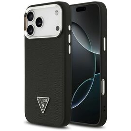 Guess Grained Triangle Logo MagSafe case for iPhone 17 Pro Max - black | Techbox