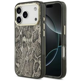 Guess Python Pattern MagSafe Case for iPhone 17 Pro - Brown | Techbox