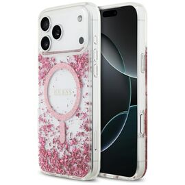 Guess Resin Bottom Glitter MagSafe Case for iPhone 17 Pro Max - Pink - Apple Cases - Cases - Techbox