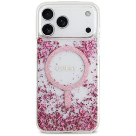 Guess Resin Bottom Glitter MagSafe Case for iPhone 17 Pro Max - Pink - Apple Cases - Cases - Techbox