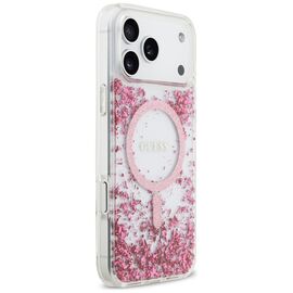 Guess Resin Bottom Glitter MagSafe Case for iPhone 17 Pro Max - Pink - Apple Cases - Cases - Techbox