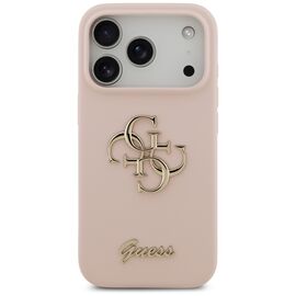 Guess Silicone Big 4G Script Case for iPhone 17 Pro - Pink | Techbox