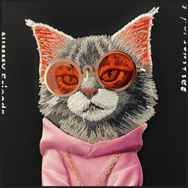Nimmy Glasses Cool Cat case for iPhone 17 - black