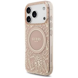 Guess IML Flowers Electro Pearl Strap MagSafe Case for iPhone 17 Pro - Pink - Uncategorized Cases (2) - Cases - Techbox