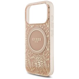 Guess IML Flowers Electro Pearl Strap MagSafe Case for iPhone 17 Pro - Pink - Uncategorized Cases (2) - Cases - Techbox