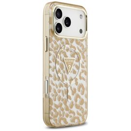 Guess Leopard Glitter MagSafe Case for iPhone 17 Pro Max - Brown - Uncategorized Cases (2) - Cases - Techbox