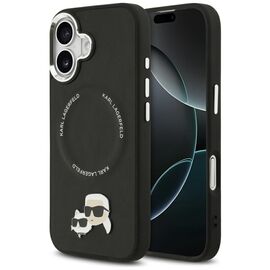 Karl Lagerfeld Karl &amp; Choupette Pins MagSafe Case for iPhone 17 - Black | Techbox